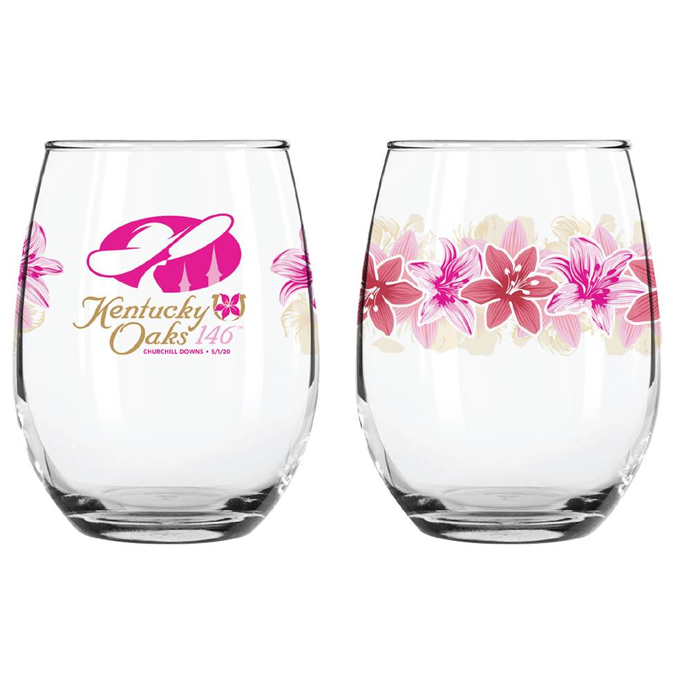 2020 Official 146th Kentucky Oaks Glass