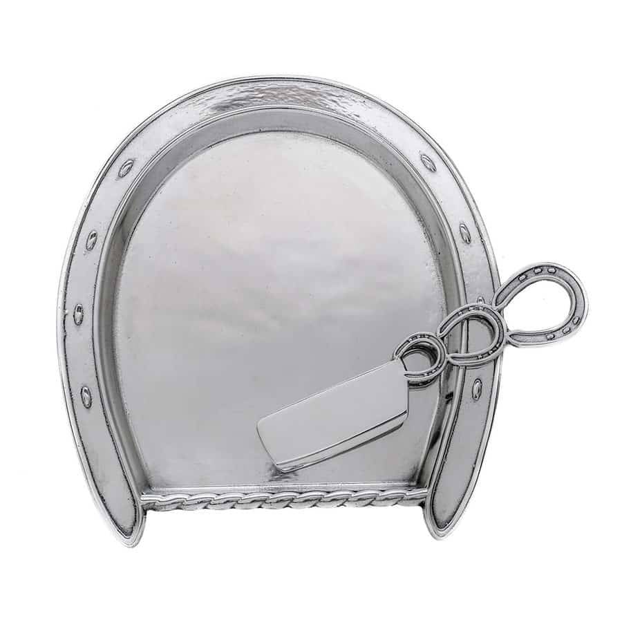 Arthur Court Horseshoe Plate with Server - Image 4