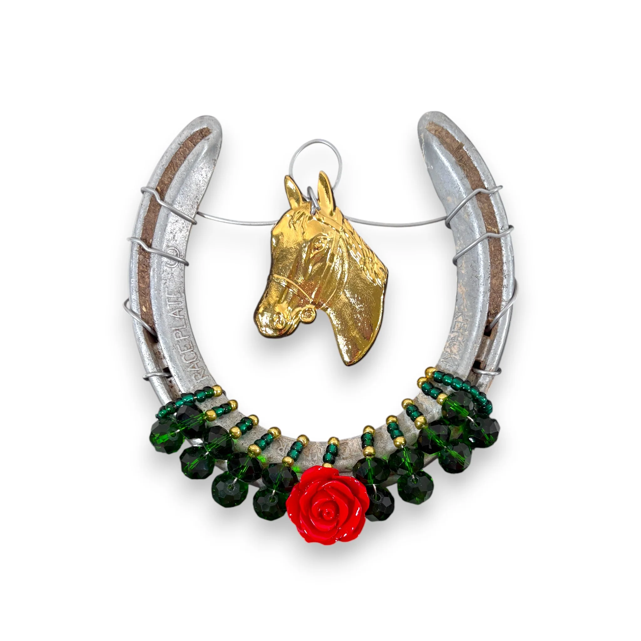 Authentic Bejeweled Horseshoe | Track-Worn Good Luck Charm - Image 7