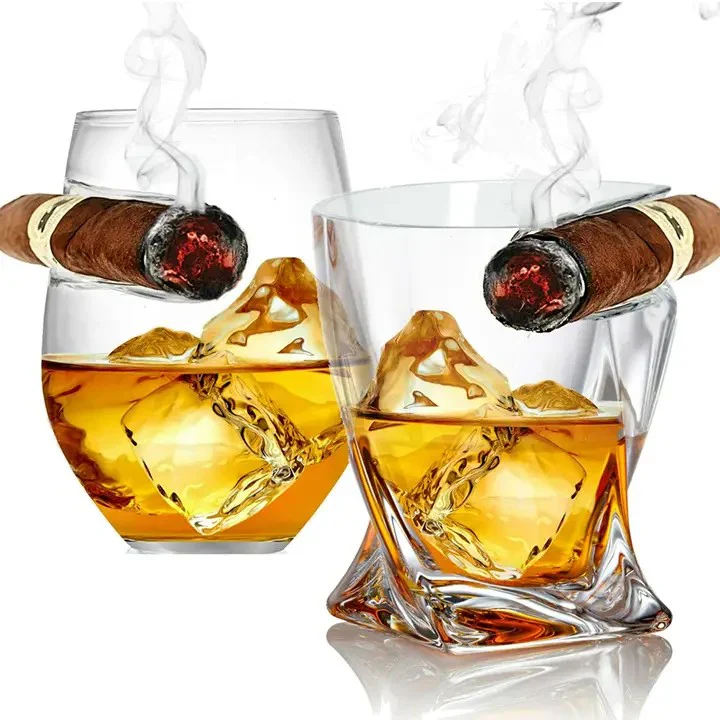Cigar Whiskey Glass – Twist & Rounded Styles