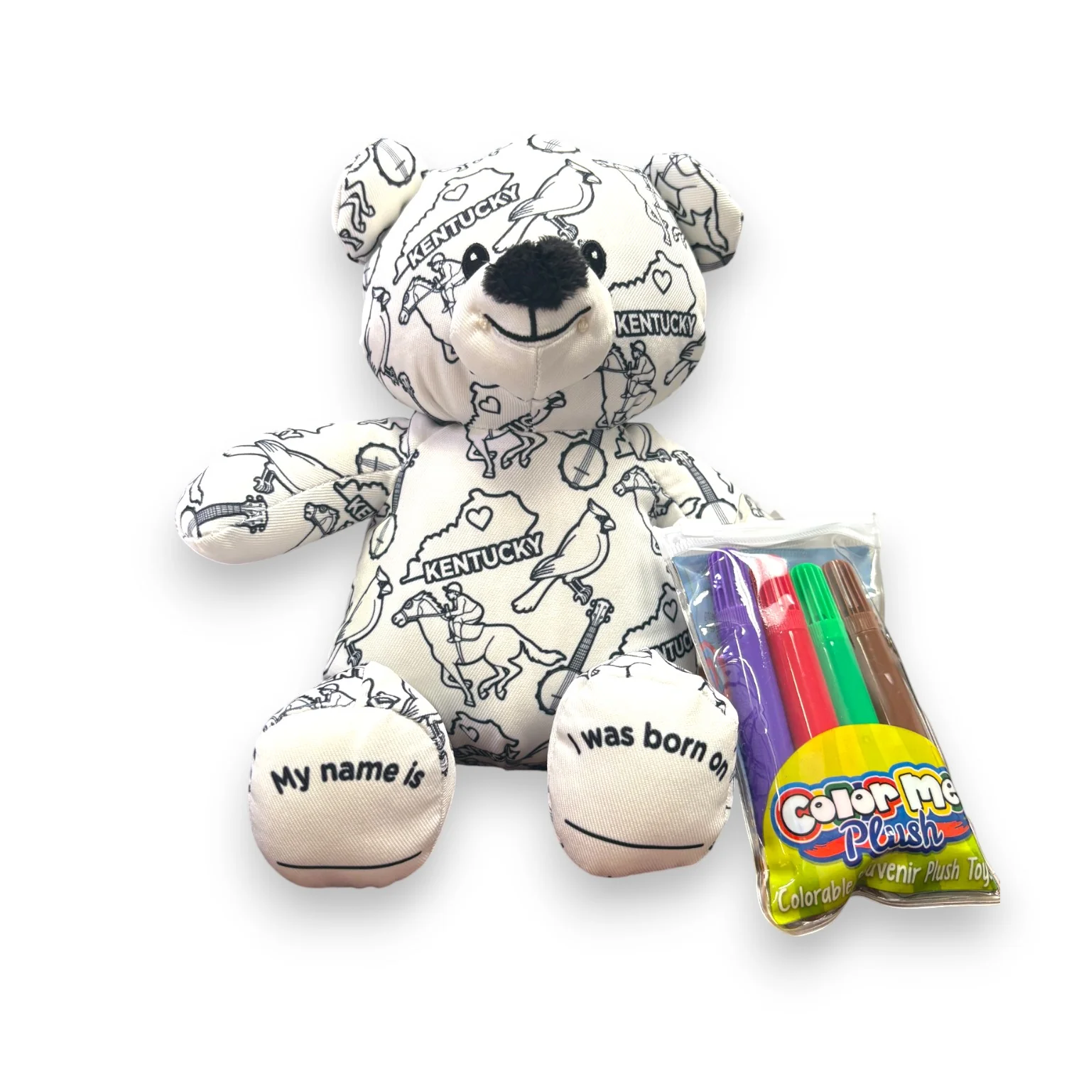 Color Me Plush Kentucky Bear - Image 4