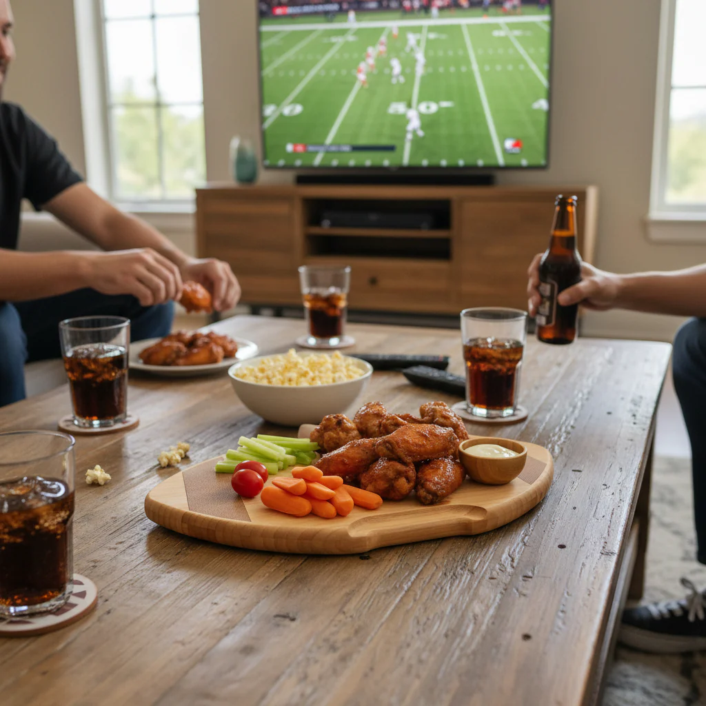 Flip, Serve & Store™ Football Charcuterie Board with Locking Lid | Game Day Serving Platter - Image 5