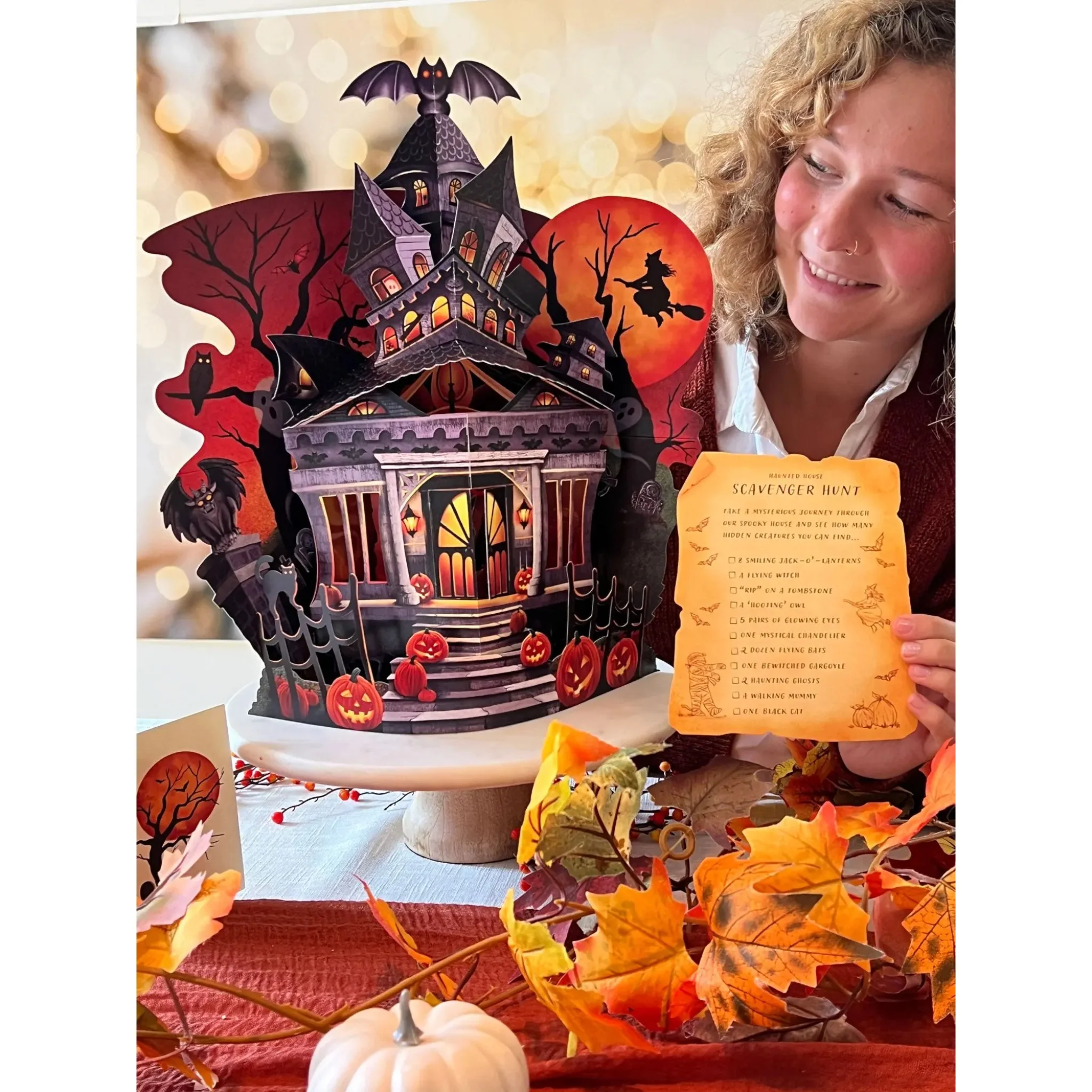Haunted House Pop-Up Decoration Card - Image 3