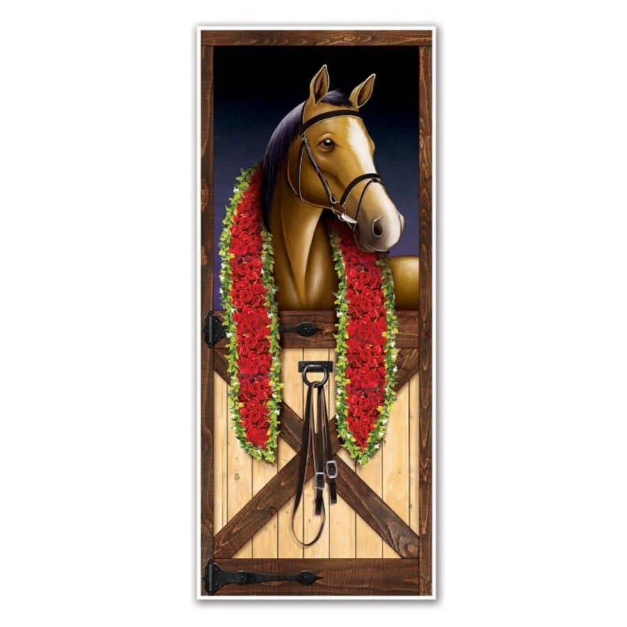 Horse Racing Door Cover