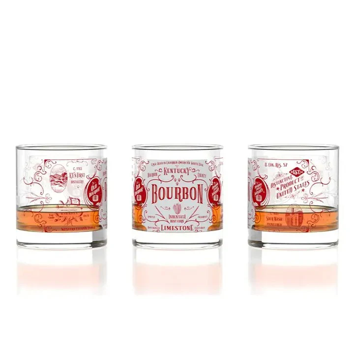 Kentucky Bourbon Origins Whiskey Rocks Glass – 11 oz. - Image 4