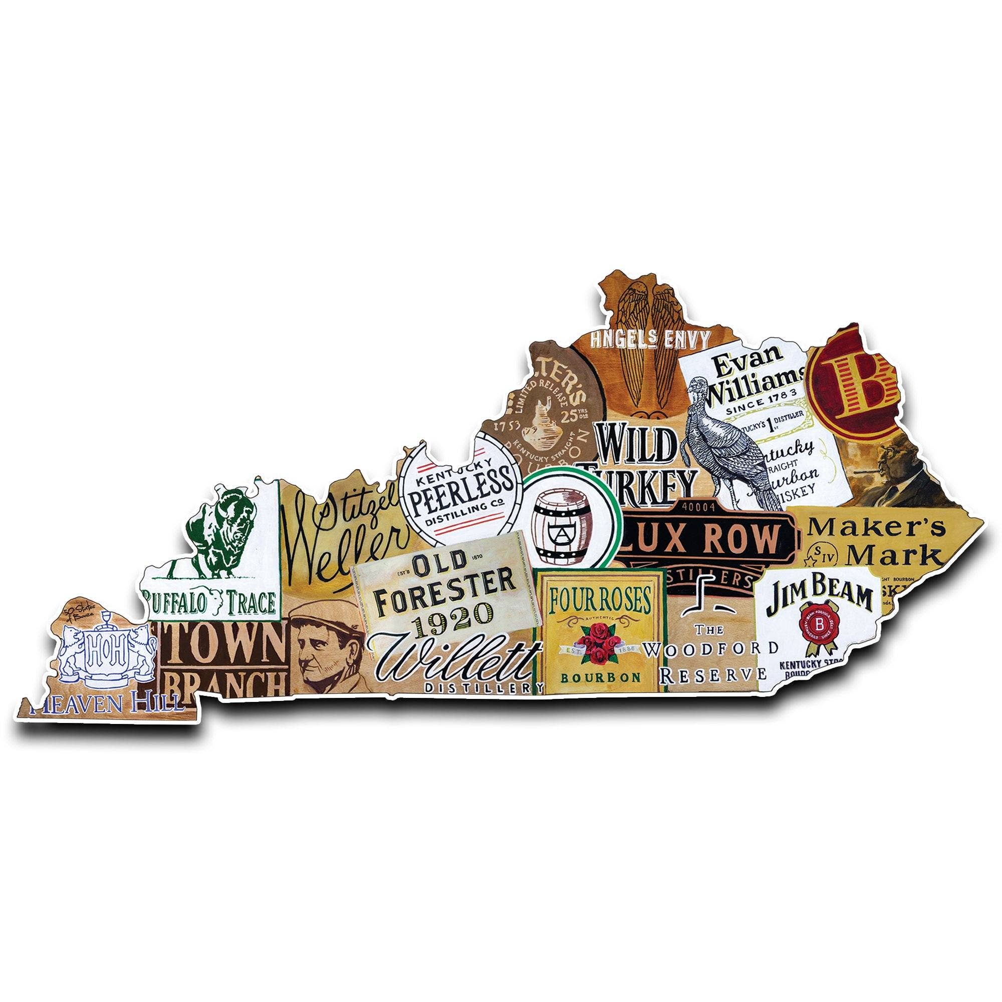 Kentucky Bourbon Sign | Brushed Aluminum Wall Art - Image 4