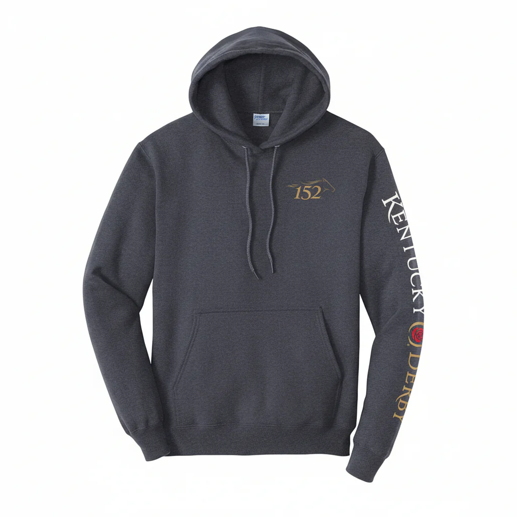 Kentucky Derby 152 Sleeve-Print Fleece Hoodie