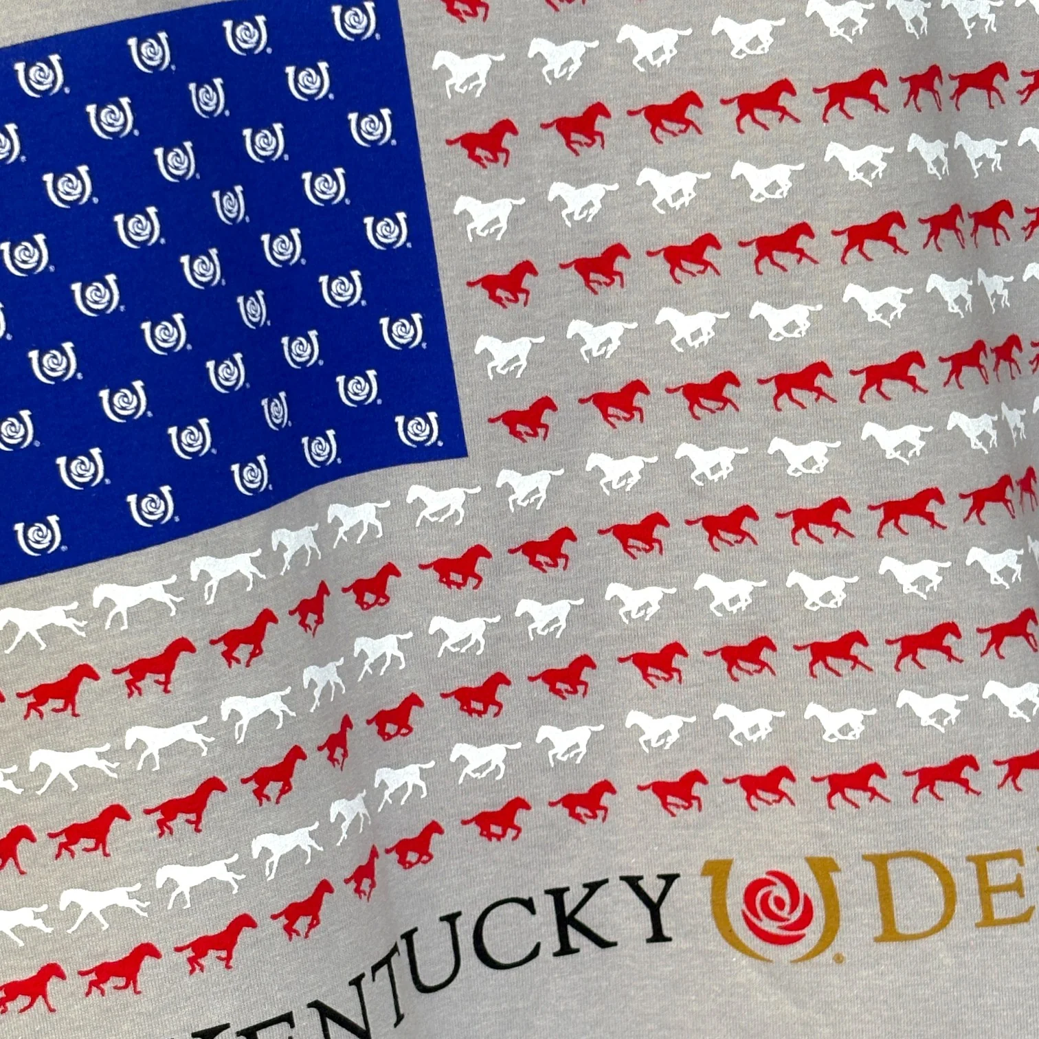 Kentucky Derby 152 Unisex Horse Flag T-Shirt | Patriotic Racing Tee - Image 6