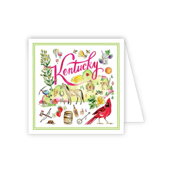 Kentucky Handpainted Icons Enclosure Card