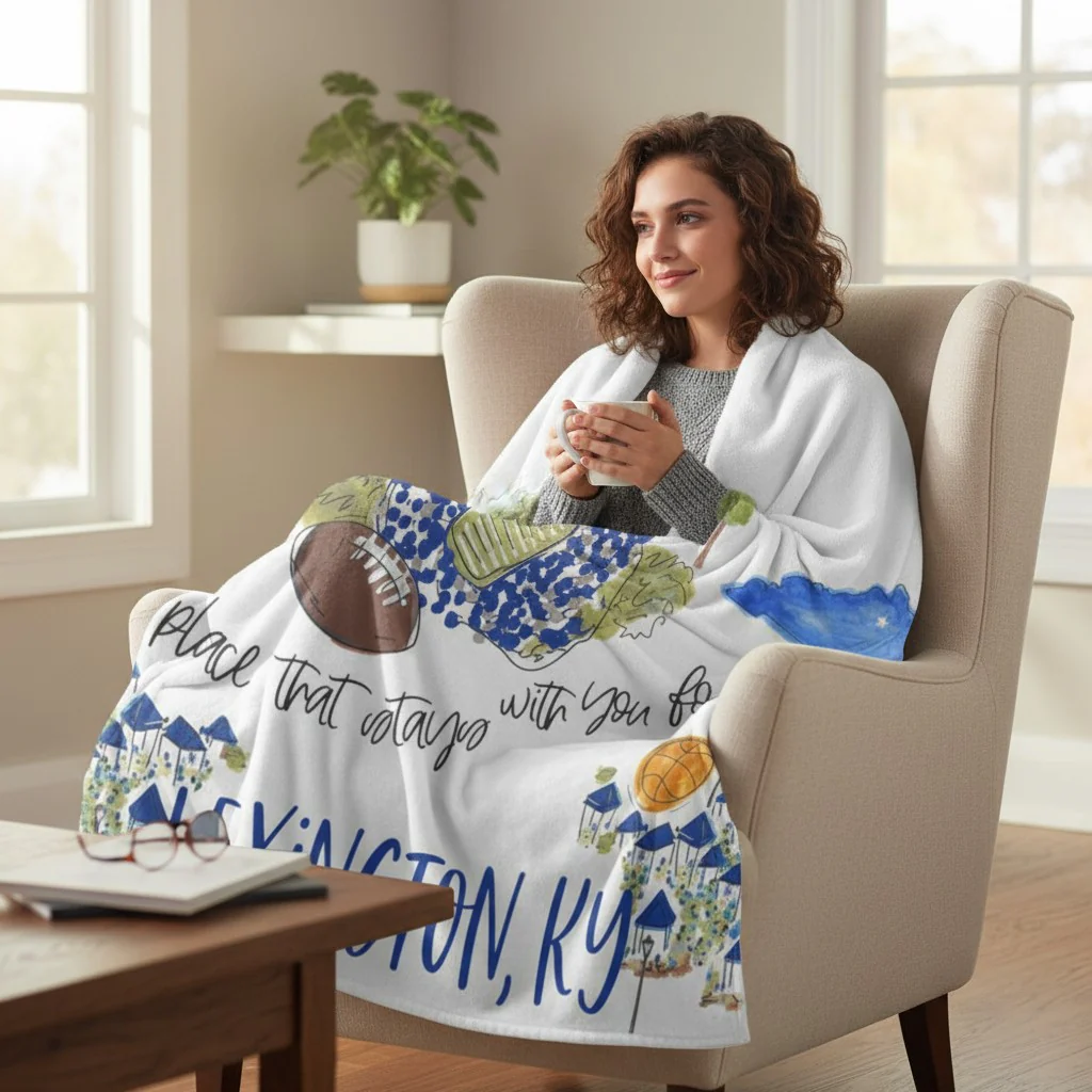Lexington Saturdays Game Day Fleece Blanket - Image 3