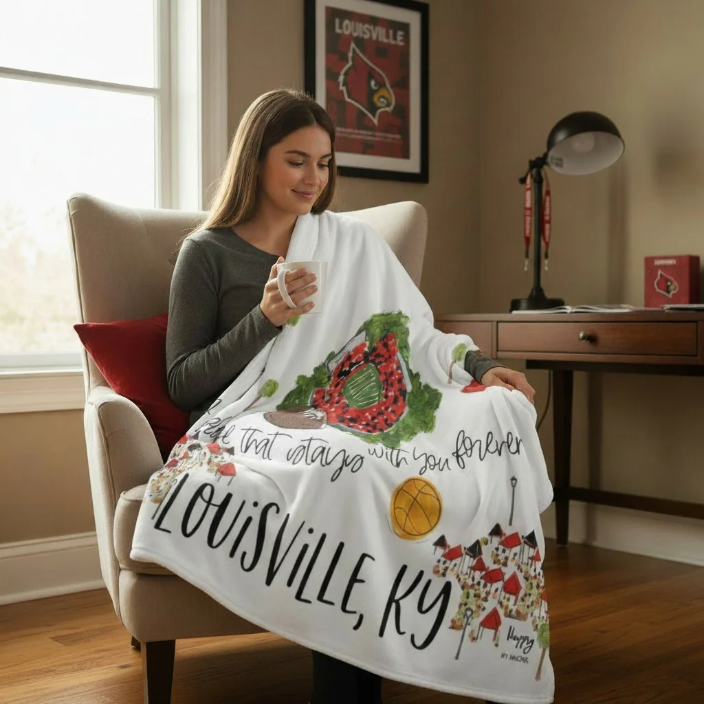 Louisville Saturdays Game Day Fleece Blanket - Image 2