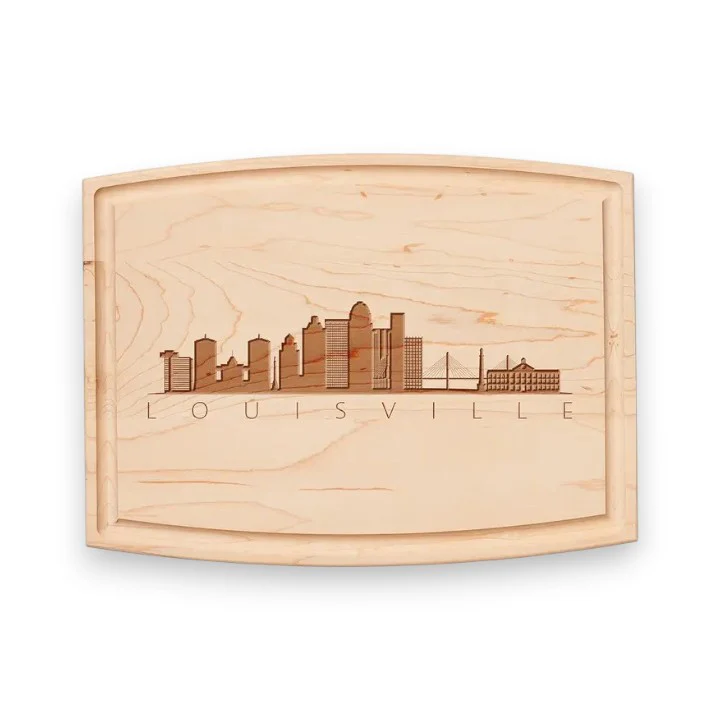 Louisville Skyline Maple Cutting Board | Kentucky Charcuterie Gift
