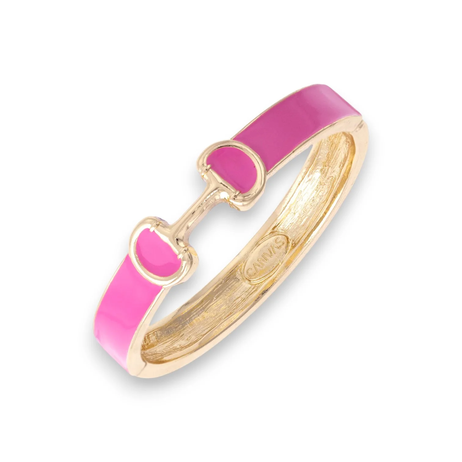Majesty Horsebit Enamel Hinge Bangle - Image 3