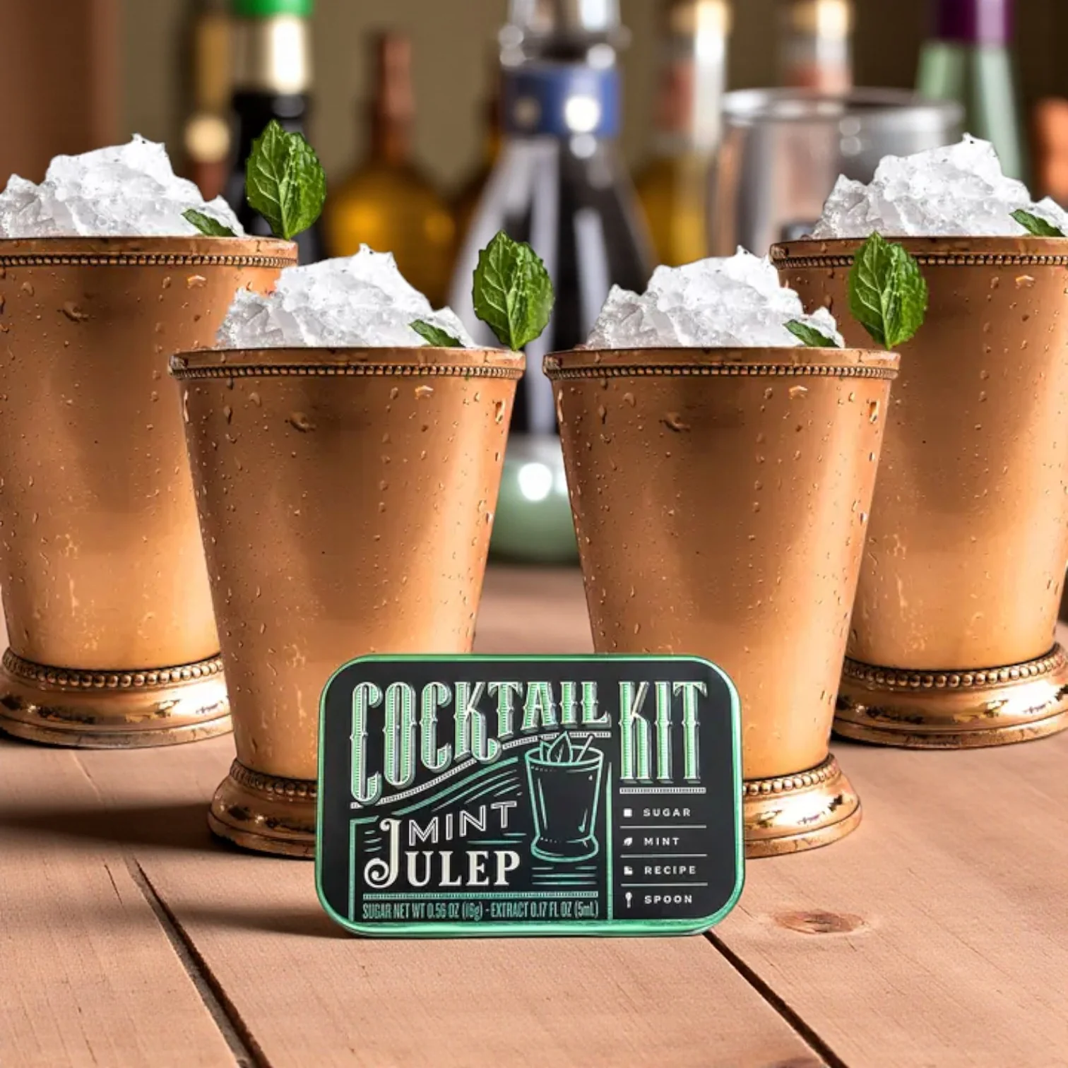 Mint Julep Cocktail Kit – Makes 4 Drinks - Image 3