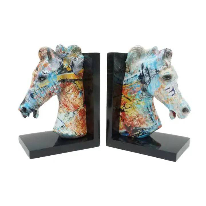 Resin Horse Bookend Set - Image 2