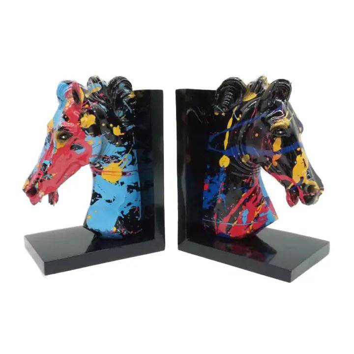 Resin Horse Bookend Set - Image 3