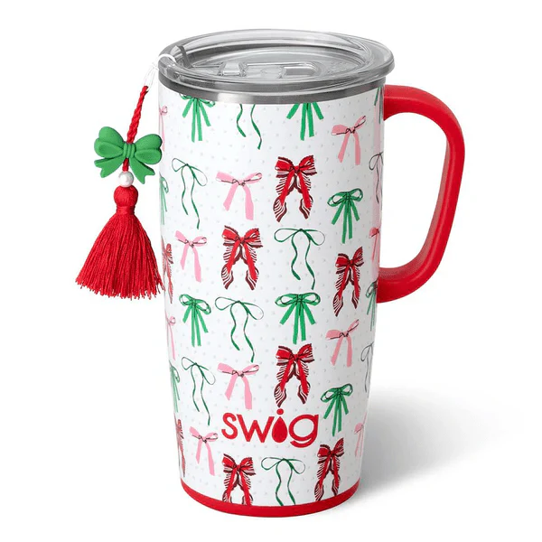 Ribbons And Bows Insulated Drinkware – 40oz Mega Mug, 22oz & 18oz Travel Mug, 12oz Stemless - Image 4