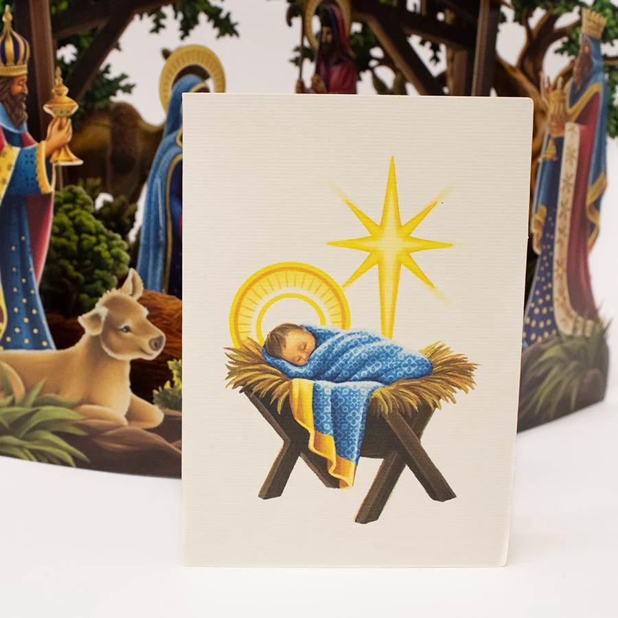Starlit Nativity Pop-Up Card & Display Scene - Image 4