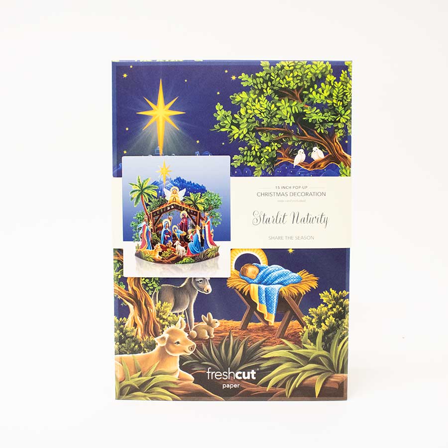 Starlit Nativity Pop-Up Card & Display Scene - Image 5