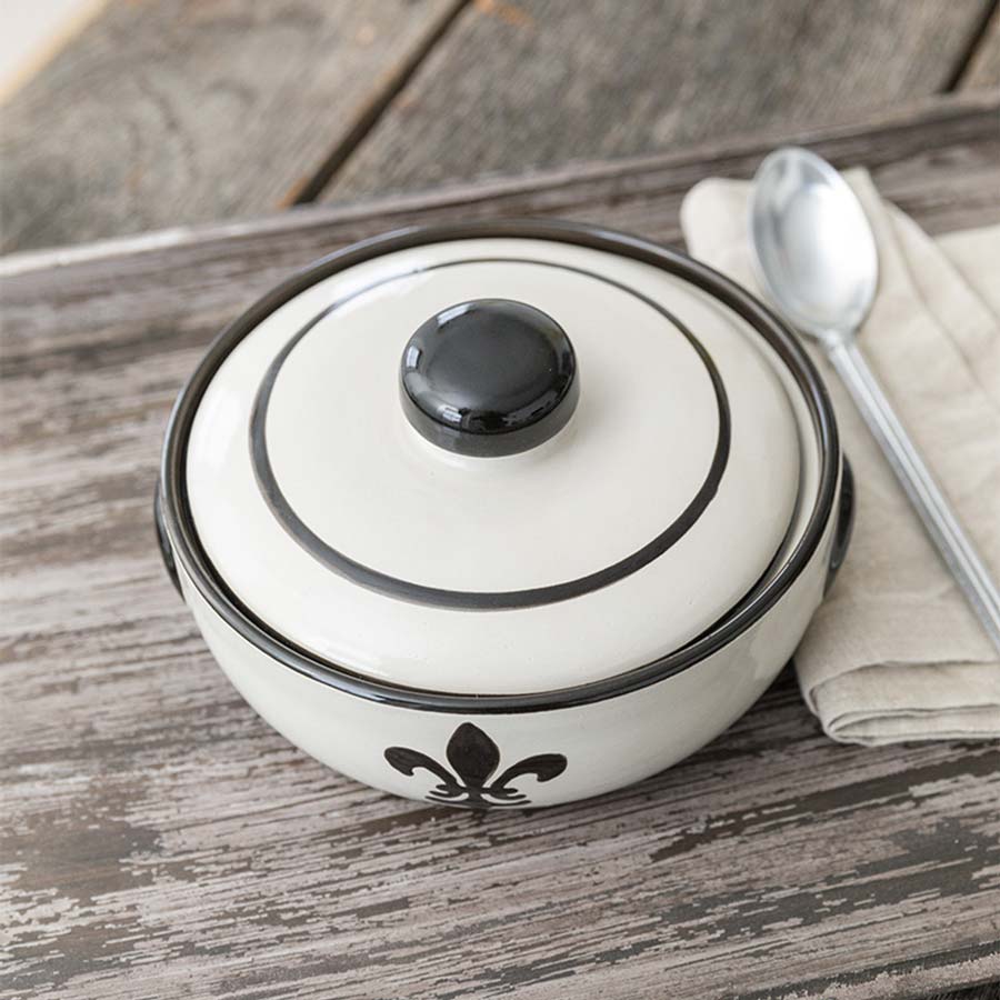 Stoneware & Co - Black Fleur-de-Lis - Image 9