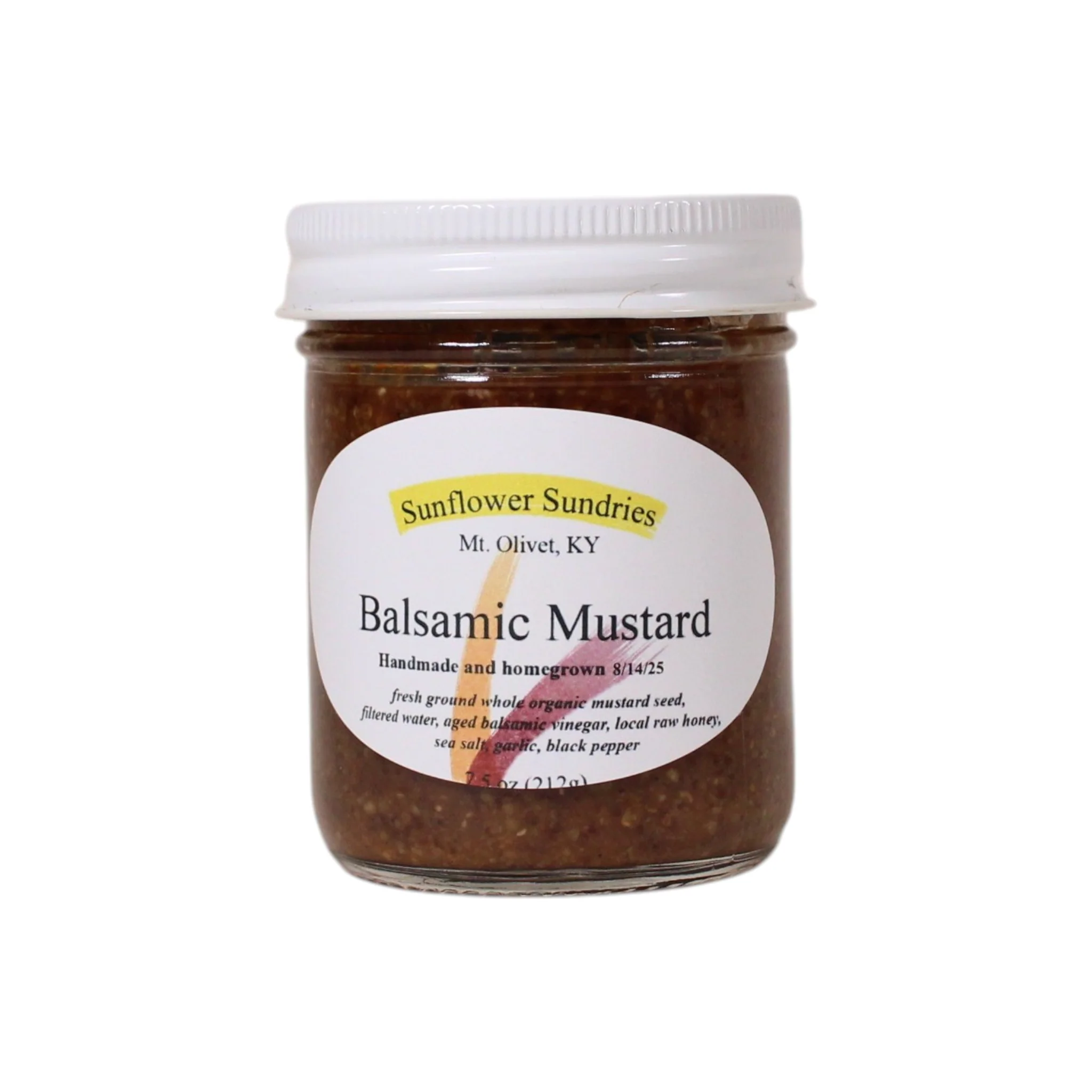 Sunflower Sundries Balsamic Mustard – 7.5 oz Artisan Condiment