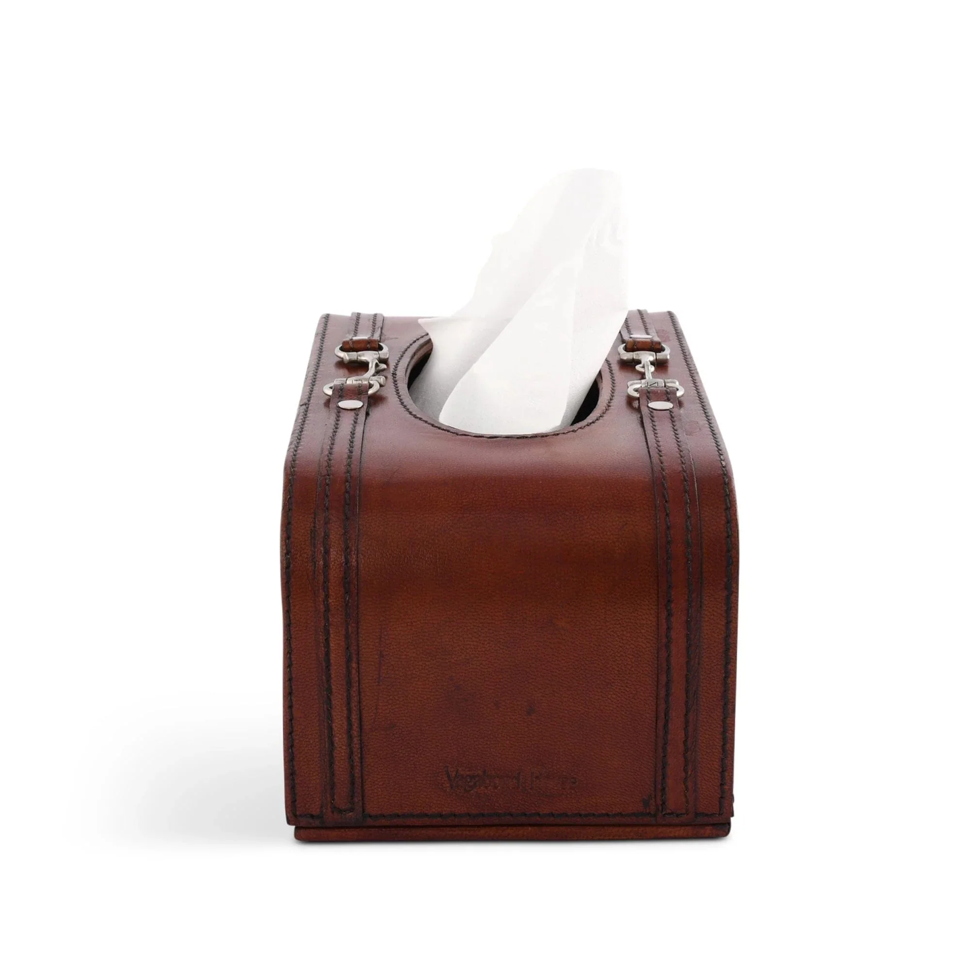 Vagabond House Premium Genuine Leather Bit Tissue Box - Image 3