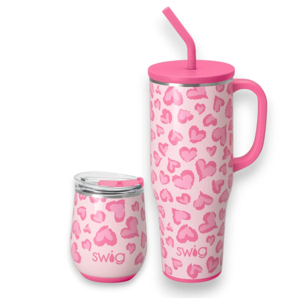 Wild at Heart Drinkware Collection | Insulated Tumbler & Mega Mug